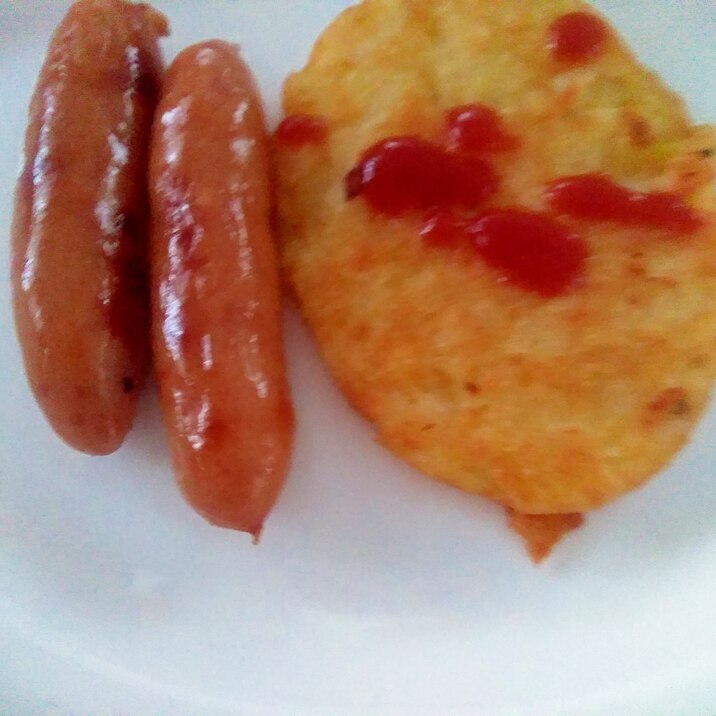 簡単!ハッシュドポテトとウインナーの美味しい焼き方
